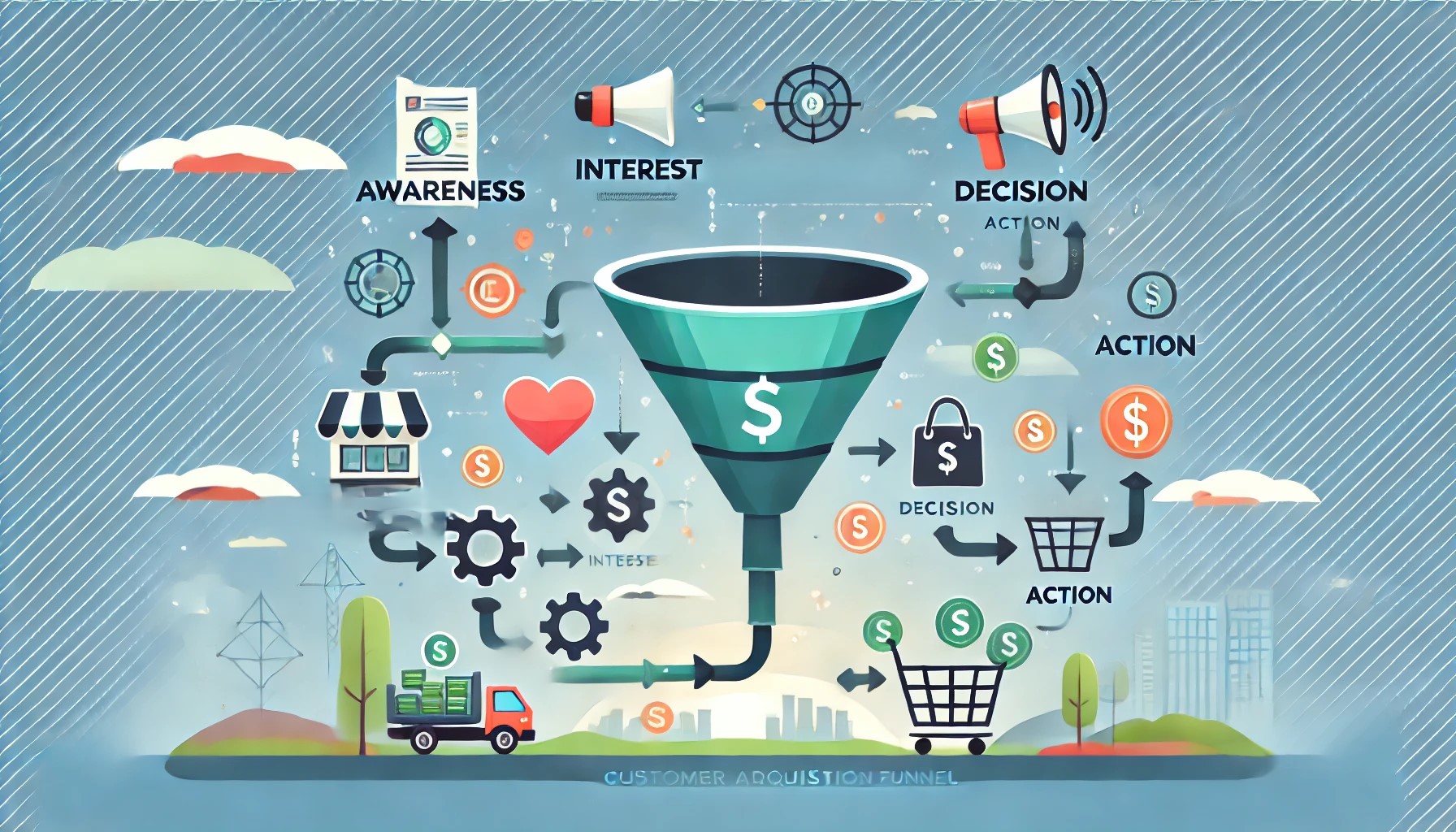 Customer acquisition funnel