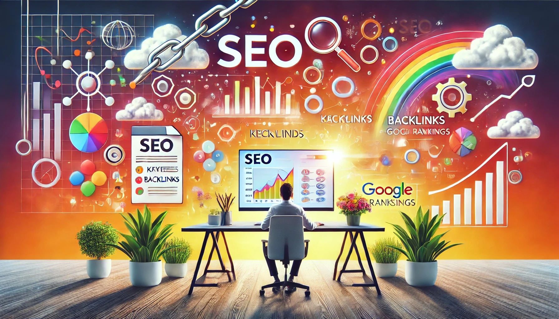 Generate and stock featured image for this blog title in landscape:SEO Myths and Misconceptions about Google Ranking