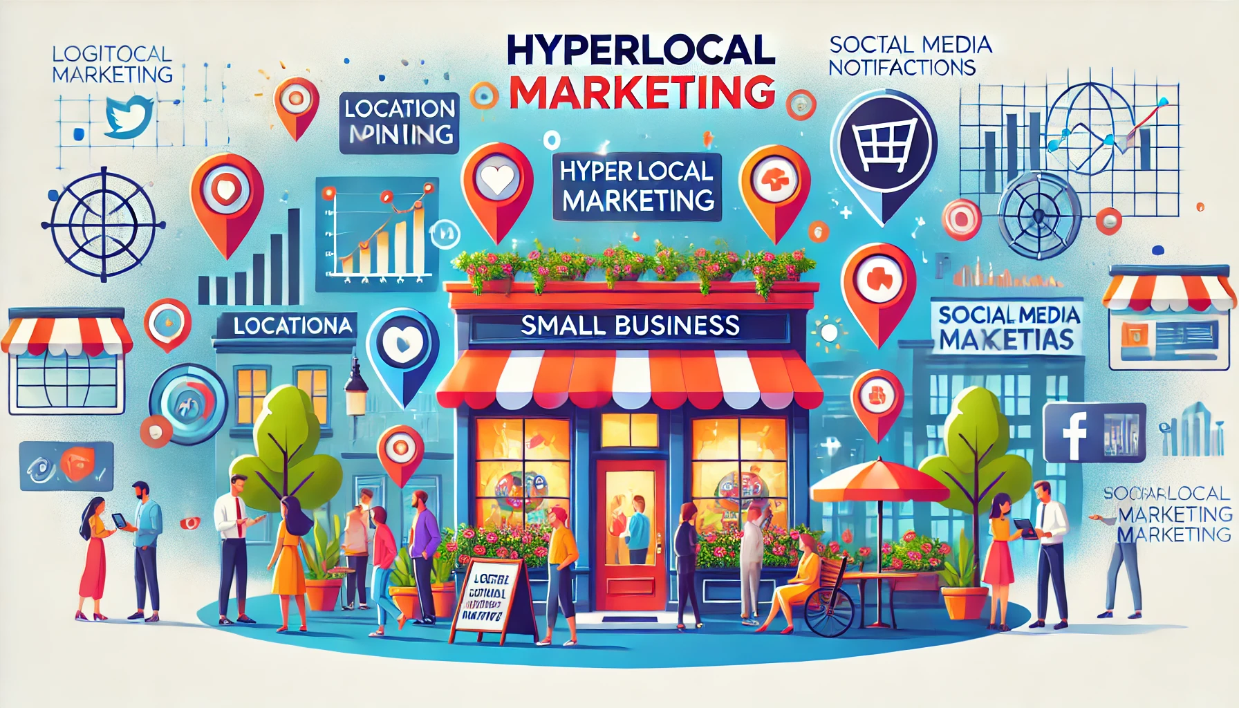 hyperlocal social media marketing 
• Local social media marketing
• Hyperlocal marketing
customer location